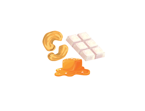 32% White Chocolate, Cashew, and Caramel (Sans Rival)