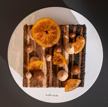20-Layer Chocolate and Orange Ombré Cake