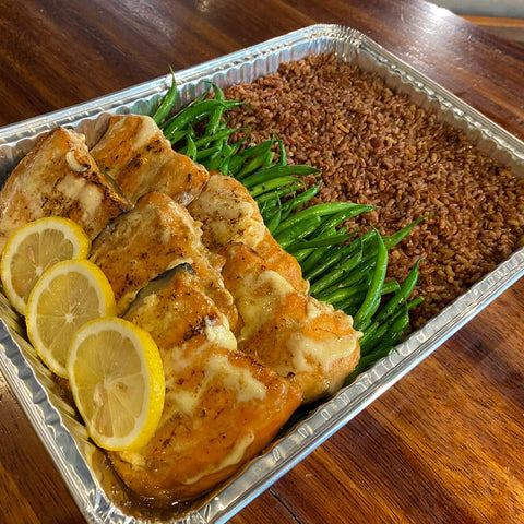 Baked Salmon Bento Family Platter