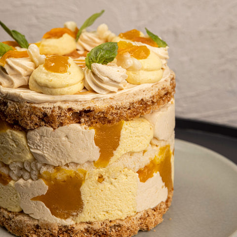 Mango and Clove Marble Sans Rival (4-inch)