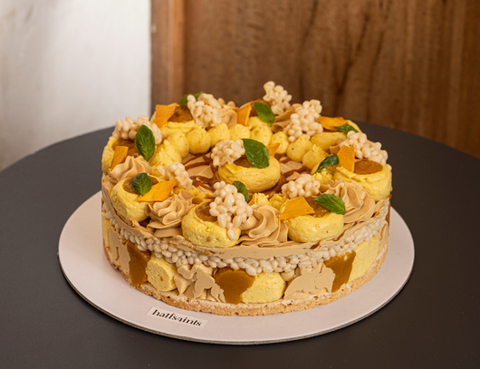 Mango and Clove Marble Sans Rival (8-inch)
