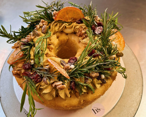 Christmas Wreath Rhum Cake