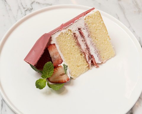 Strawberry Garden Cake - Strawberry Shortcake (Slice)
