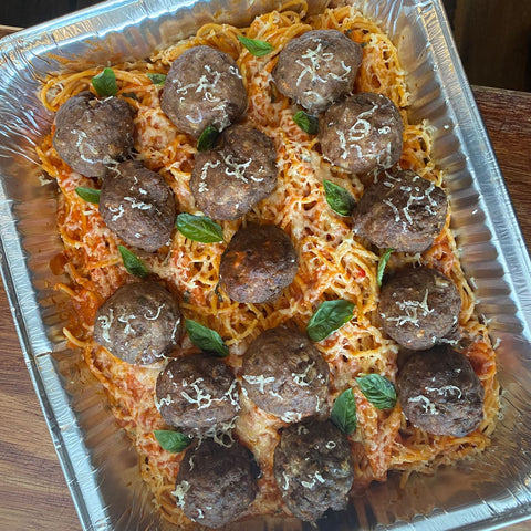 Spaghettini with Meatballs Family Platter